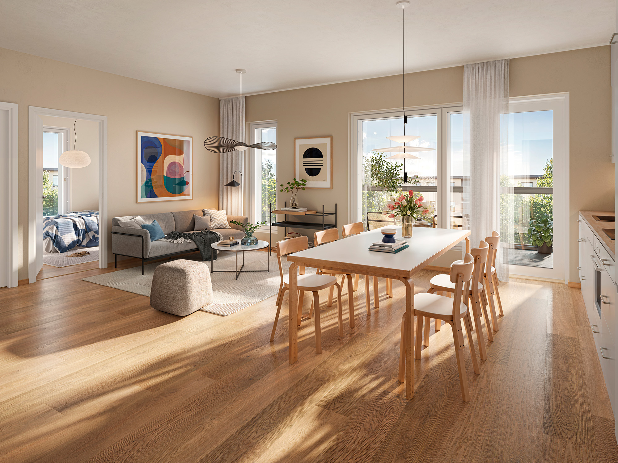 Laajalahden Pääsky kolmio kuvituskuva